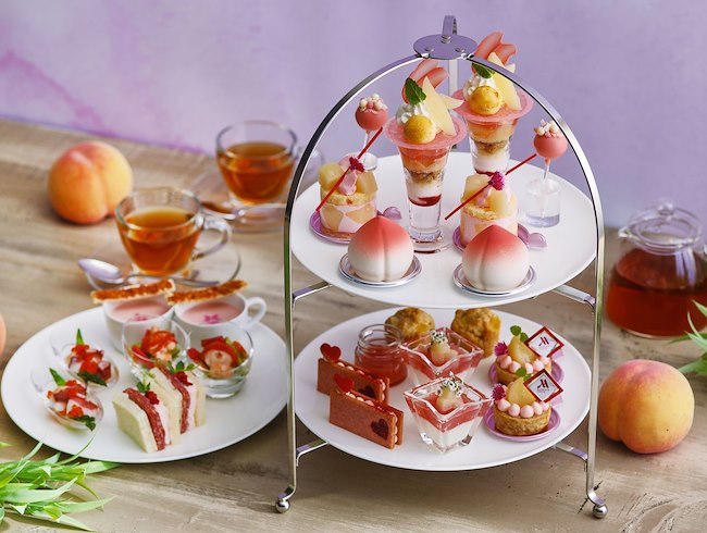 Summer Peach Afternoon Tea